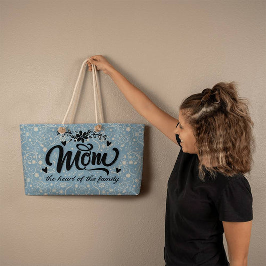 Mom the heart of the Family -Bag Weekender Tote